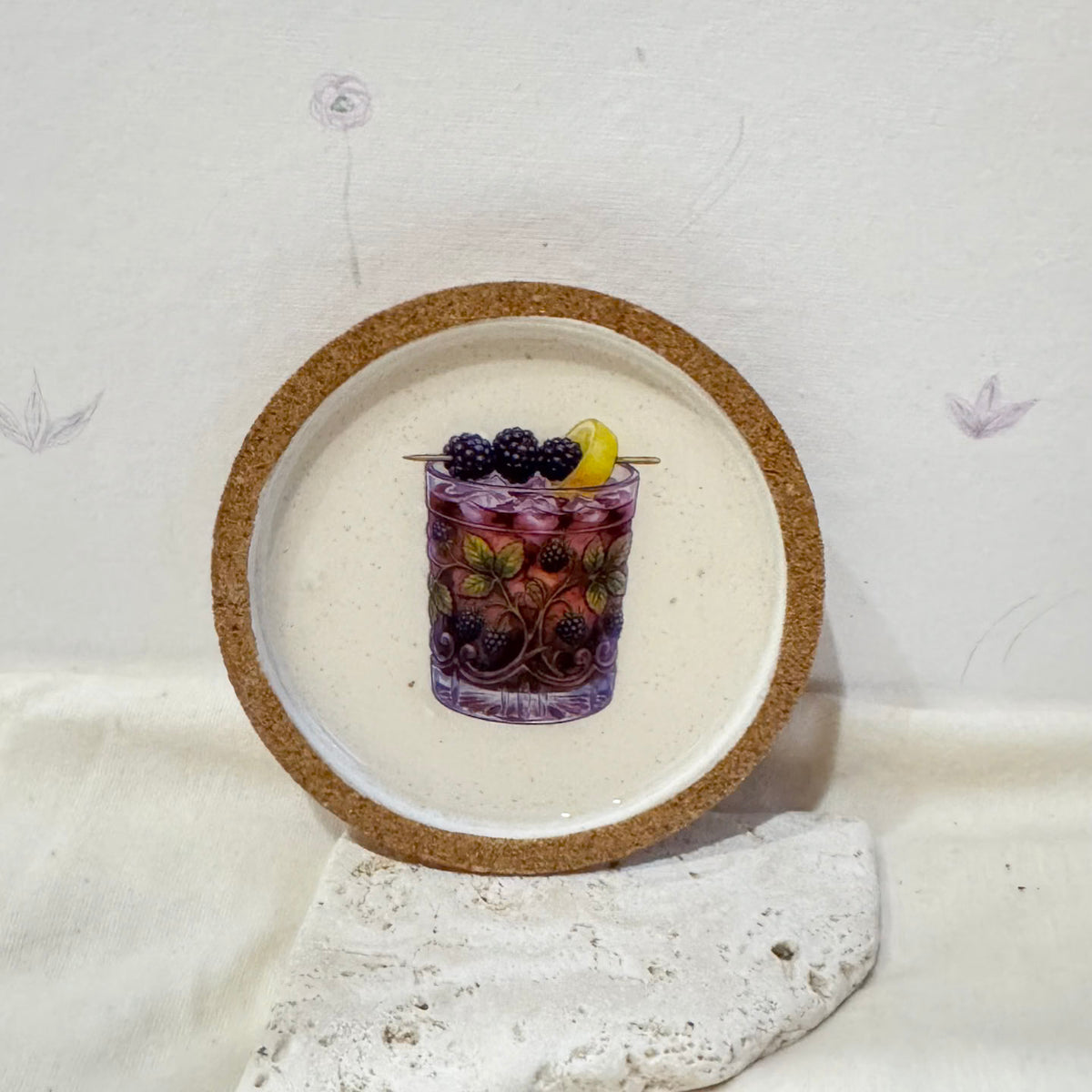 Dessous de verre Cocktail ( lot de 2 ) — Jesmonite
