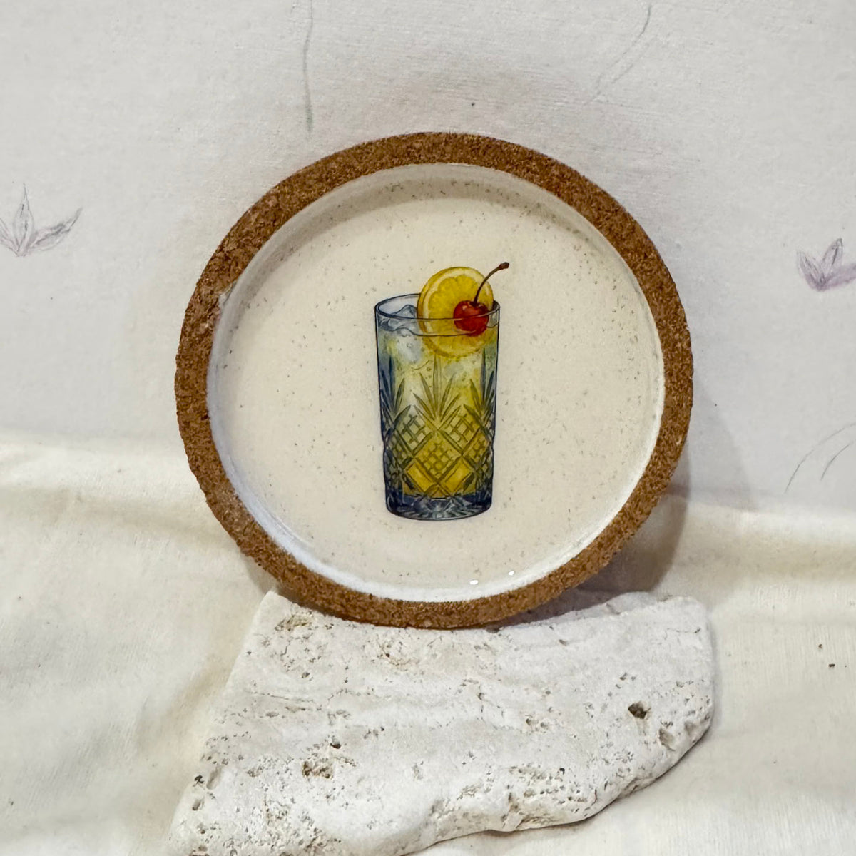 Dessous de verre Cocktail ( lot de 2 ) — Jesmonite