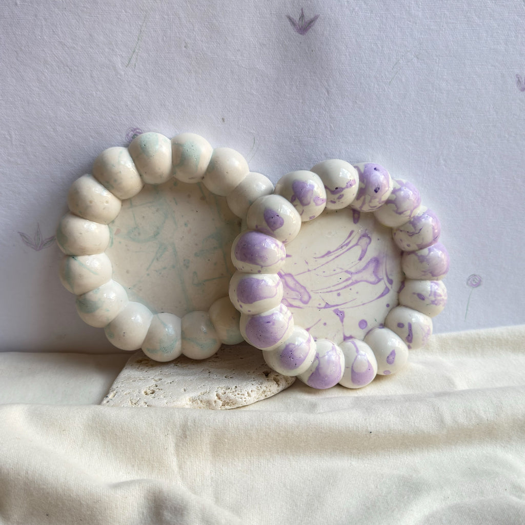 Vide-poche rond ÉCLATS — Jesmonite