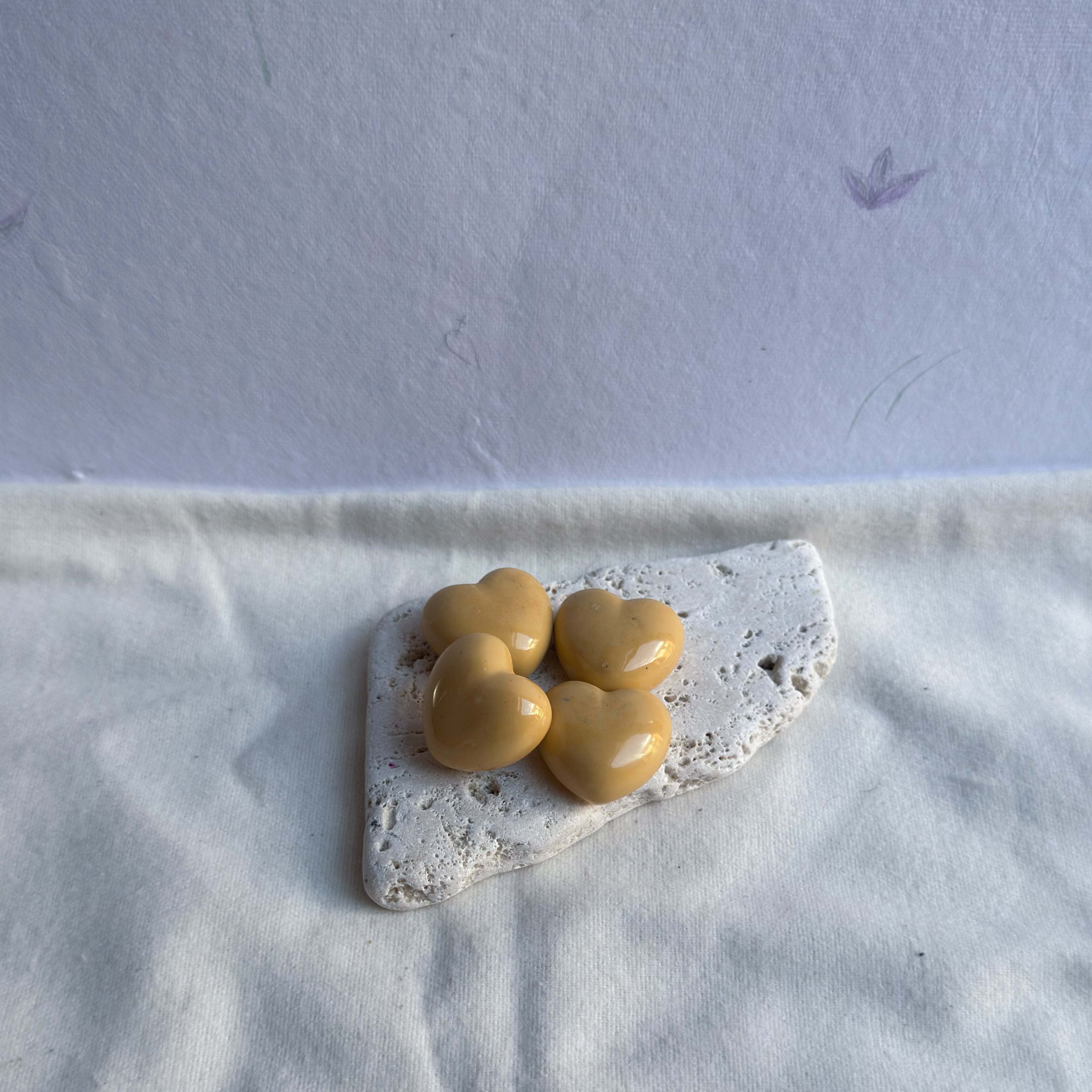Magnets cœur UNI (lot de 4) — RÉSINE