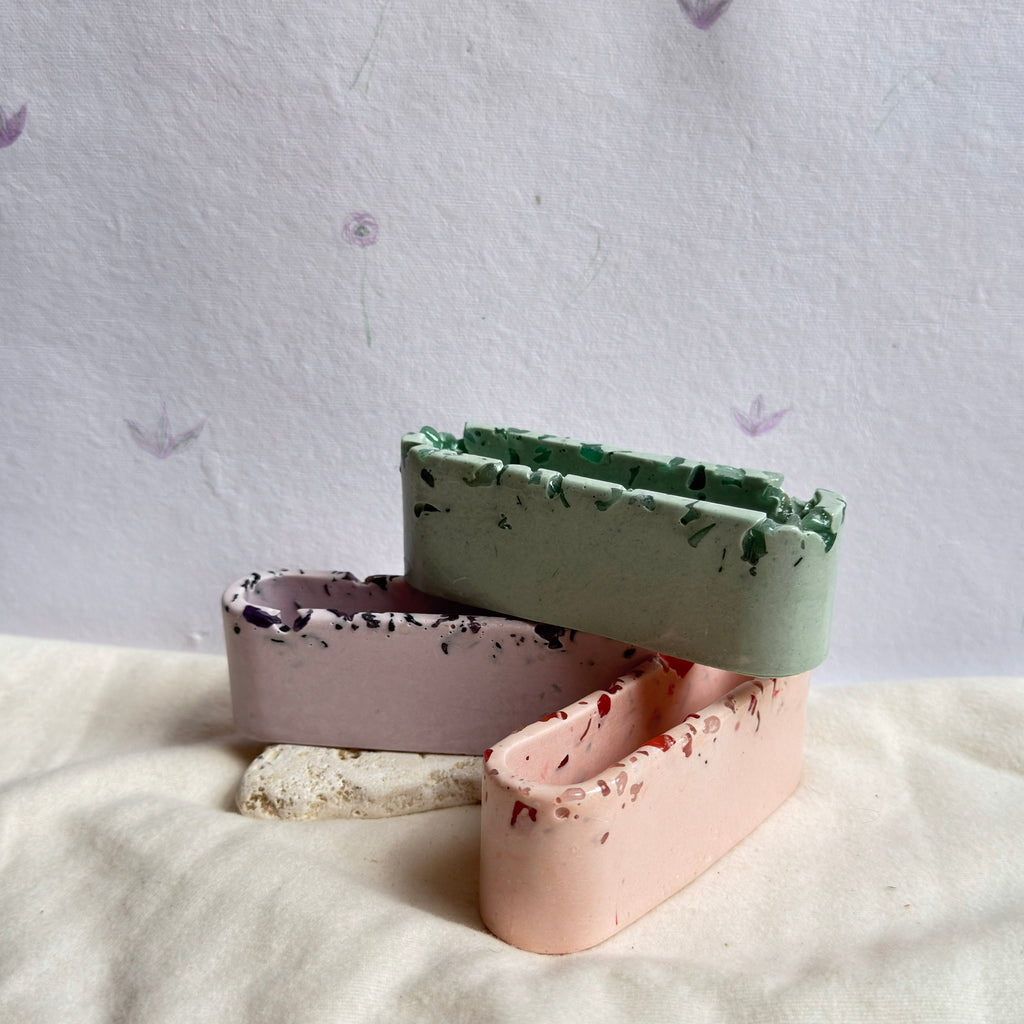 Porte-cartes rectangle PIERRES — Jesmonite