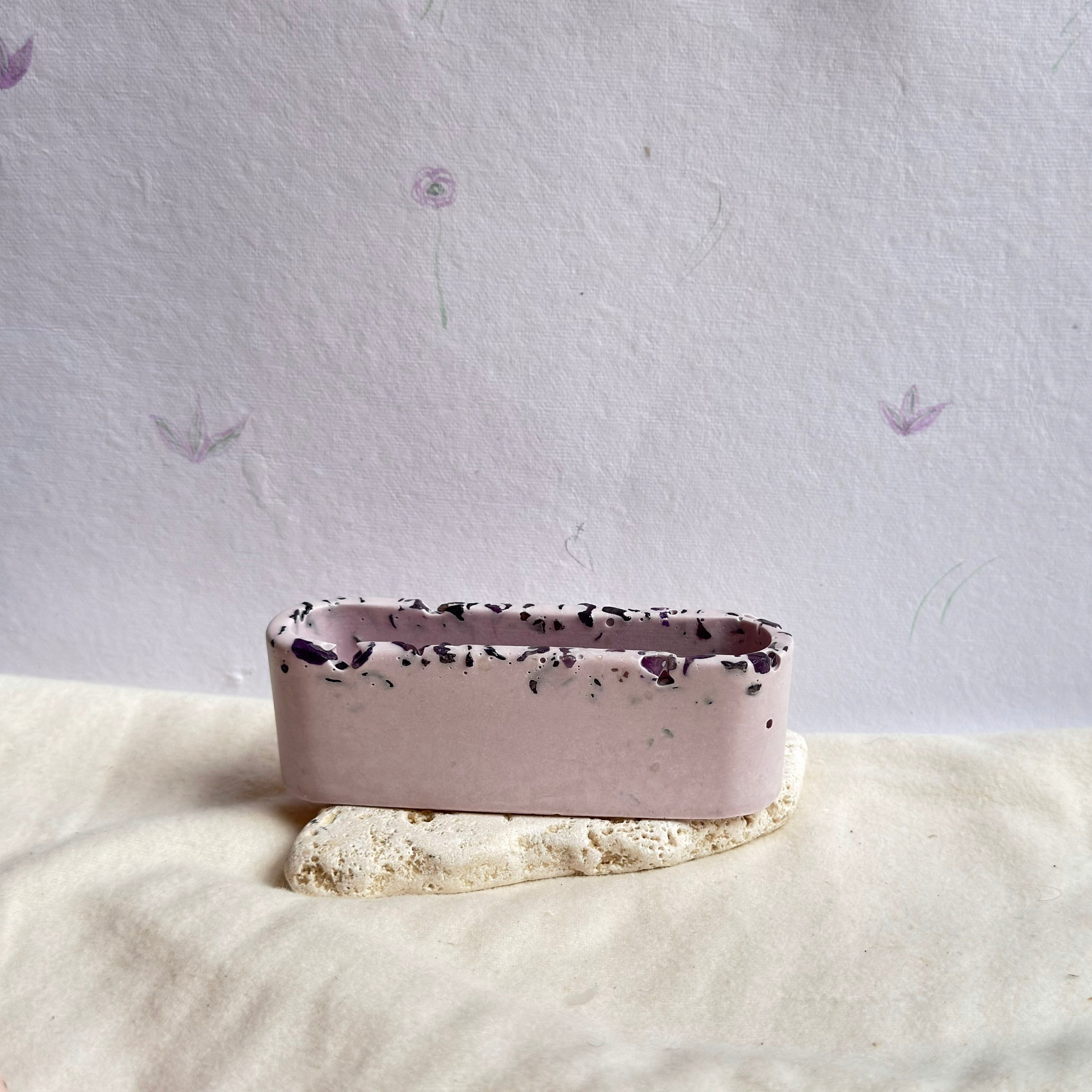 Porte-cartes rectangle PIERRES — Jesmonite